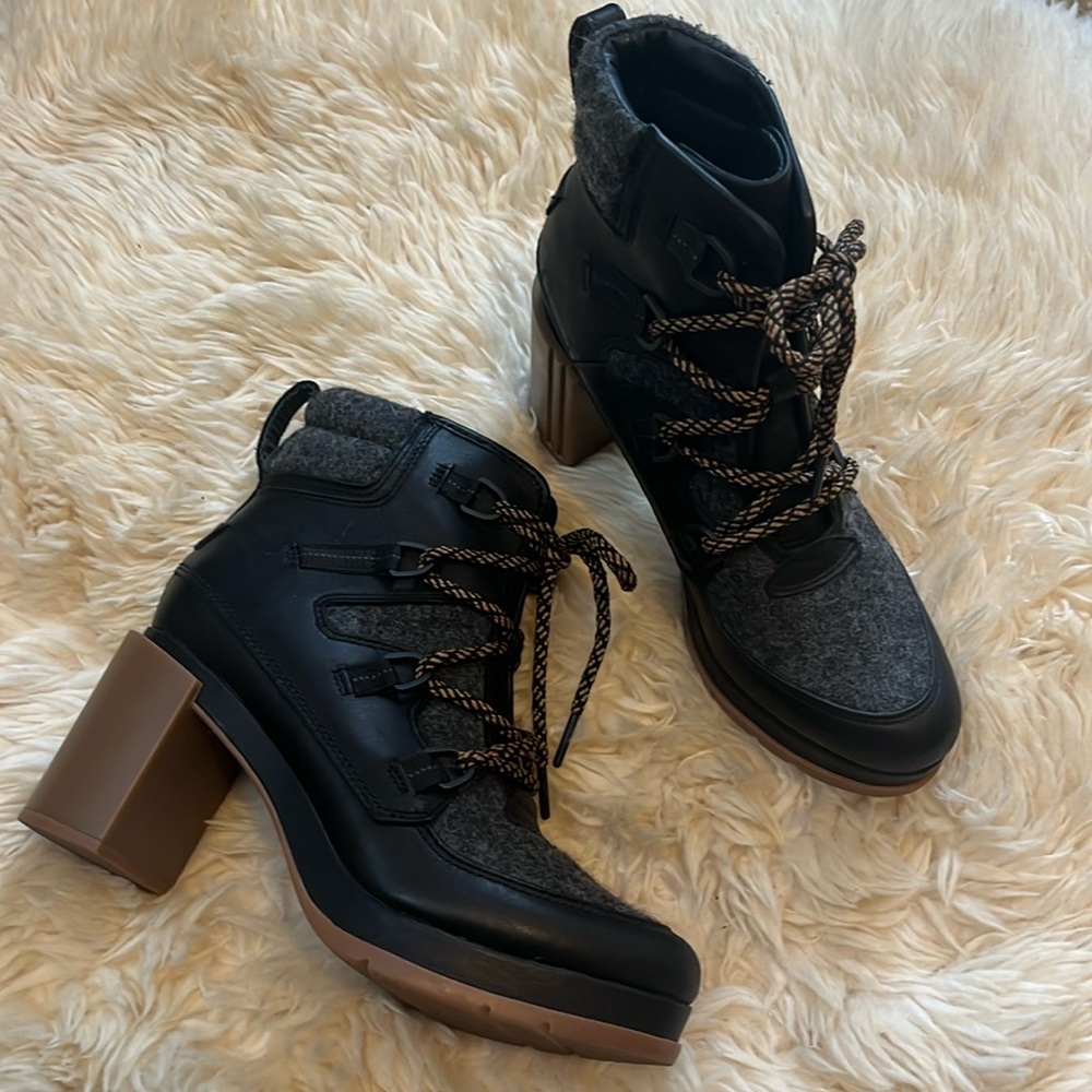 Sorel Blake Boots, black tan & charcoal